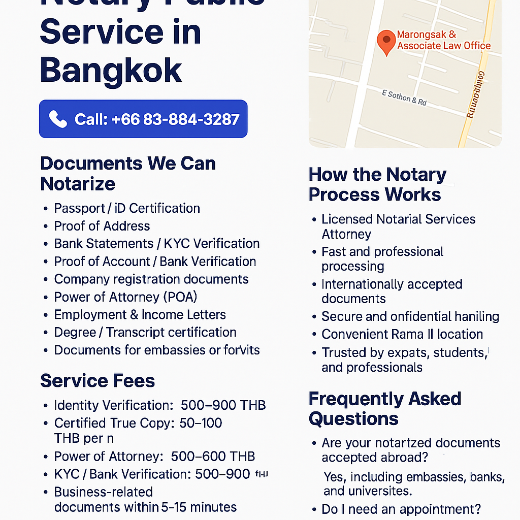 Notary Public Service by Licensed Notarial Services Attorney